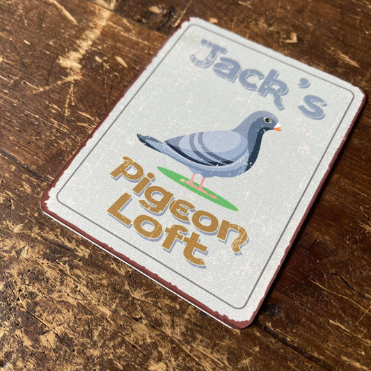 Pigeon Loft Custom Metal Wall Sign