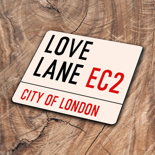 Love Lane City Of London | Metal Street Sign Wall Sign