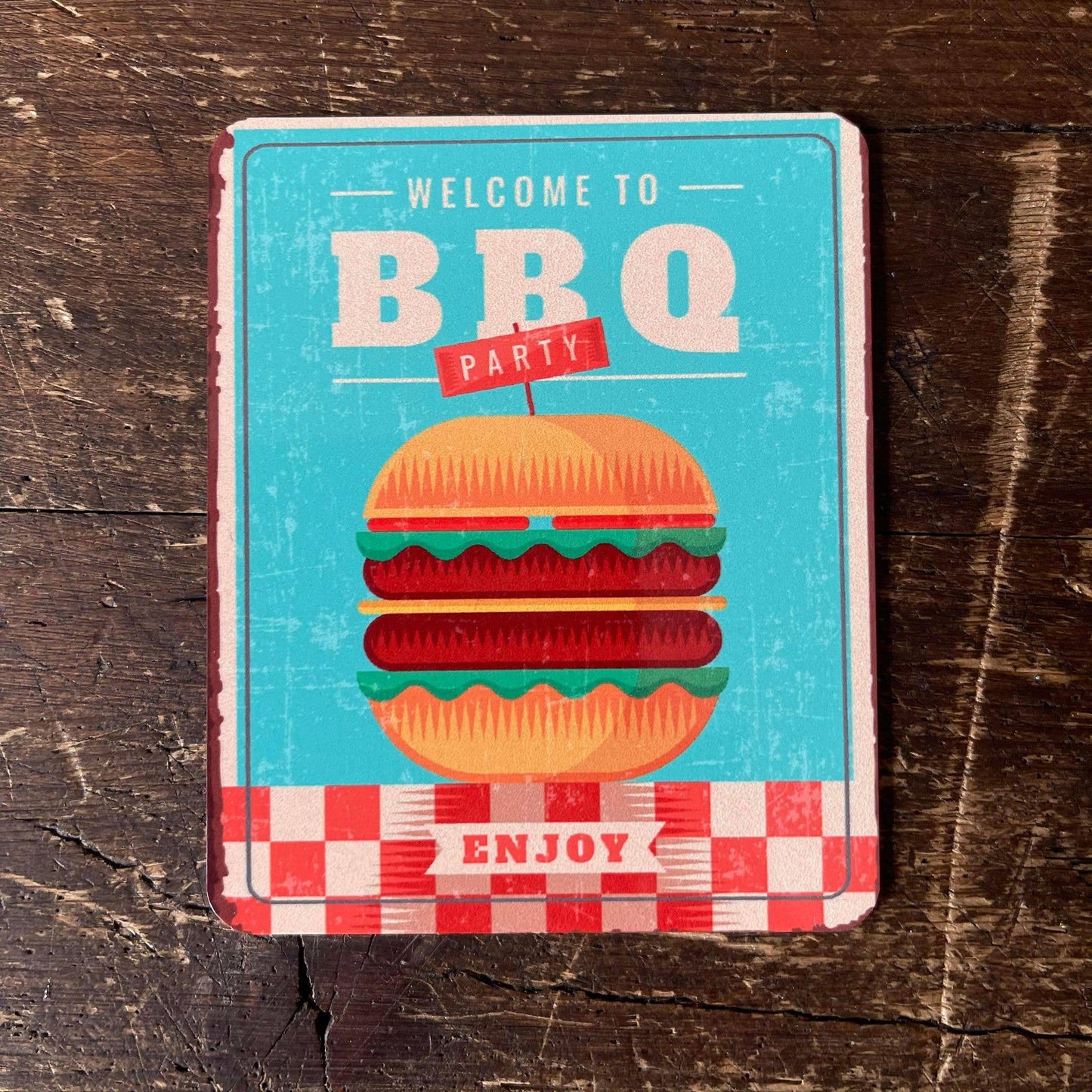 welcome to BBq Party | Metal Sign Plaque