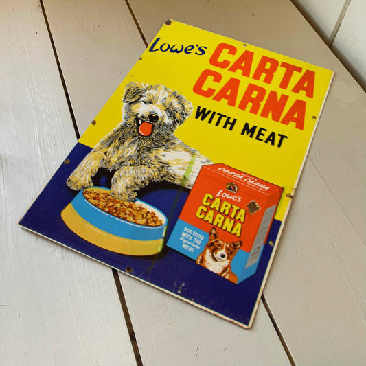 Lowes Carta Carna With Meat Dog Food | Metal Sign