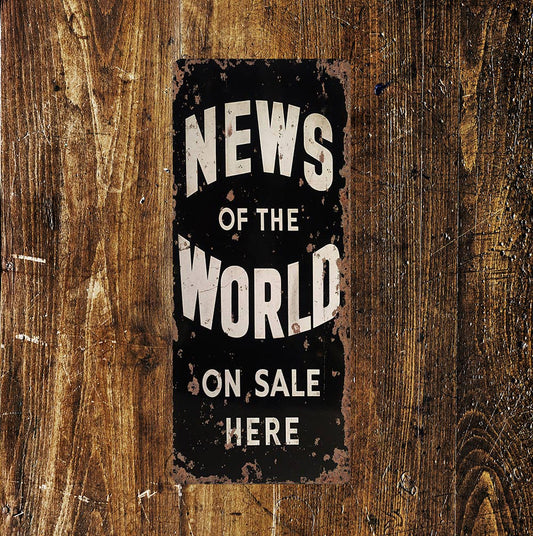 Vintage Look Advertisement Newspaper Art | Metal Sign