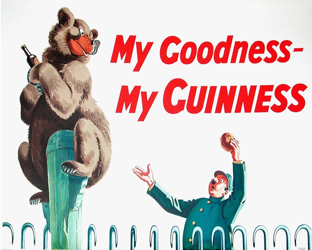 My Goodness My Guinness Bear | Metal Sign