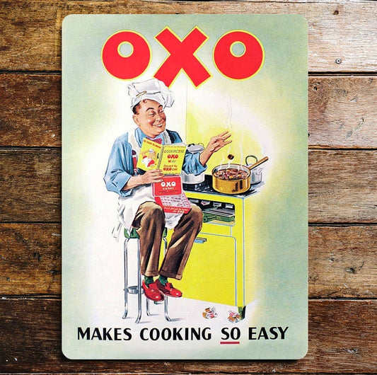 Oxo Cube Makes Cooking So Easy | Metal Sign