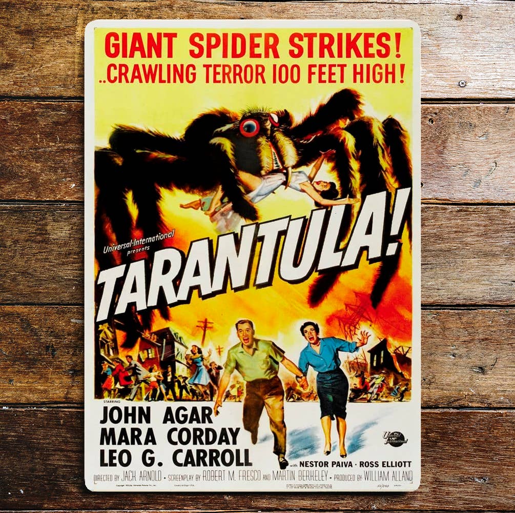 Tarantula Metal Movie Sign