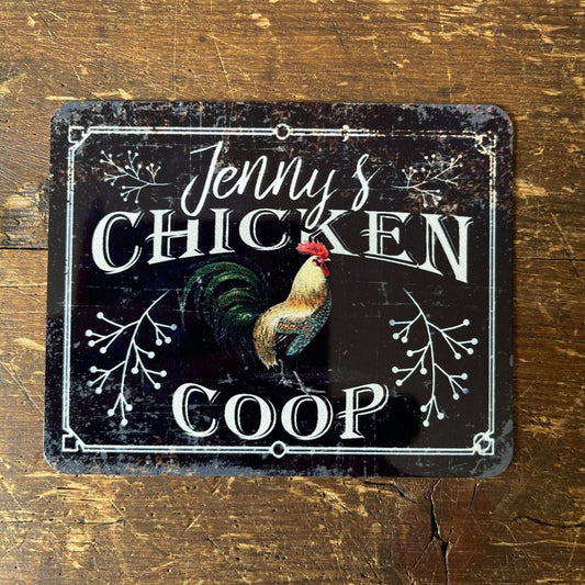 Name Chicken Coop Custom | Metal Wall Sign