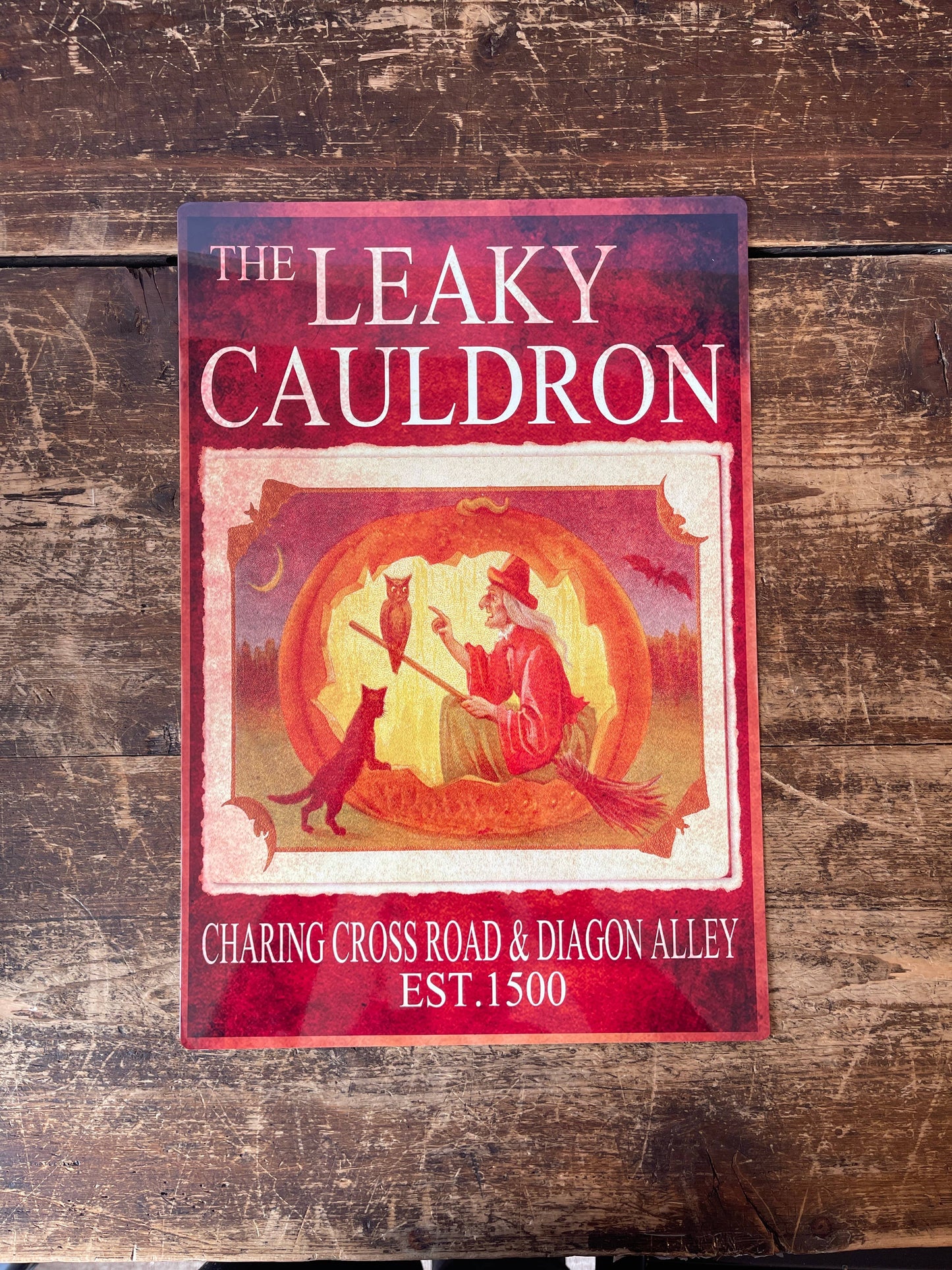 Leaky Cauldron Harry potter | Metal Movie Wall Sign