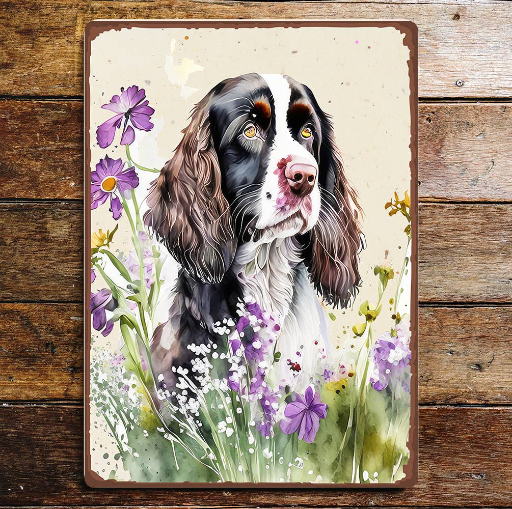 English Springer Spaniel Hunting | Metal Sign Plaque