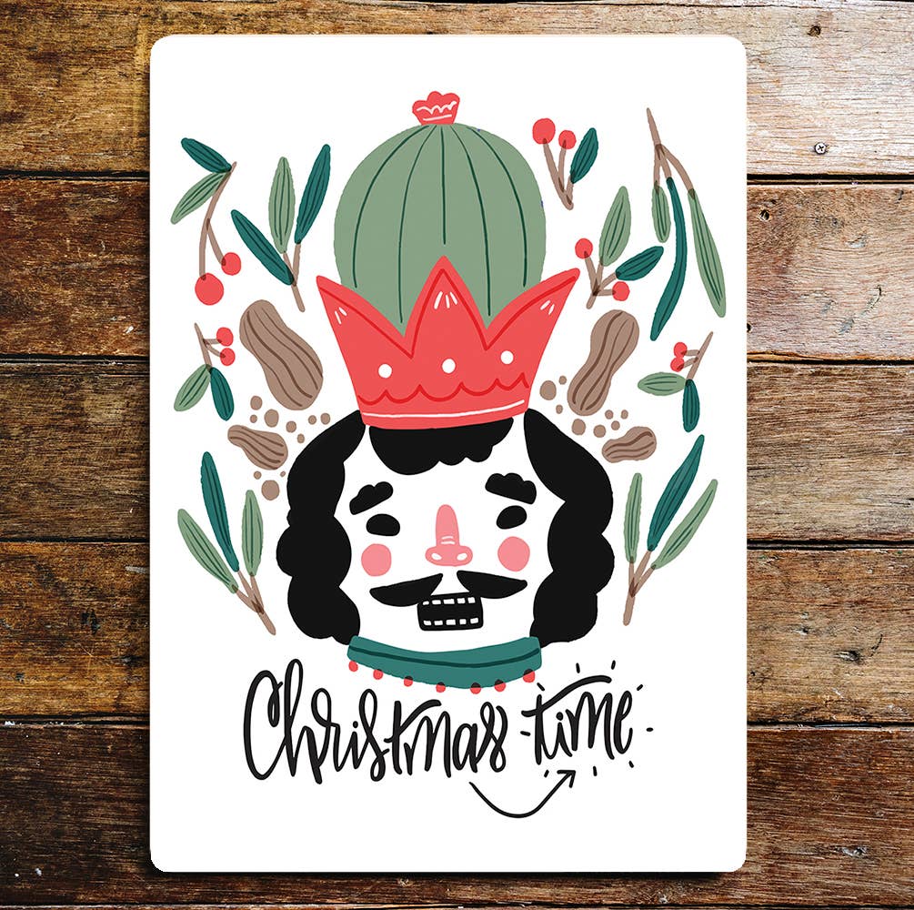 Christmastime king wall art | Metal Sign Plaque