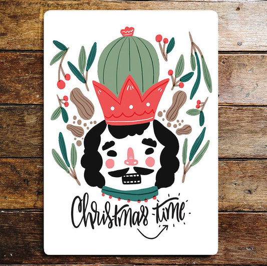 Christmastime king wall art | Metal Sign Plaque