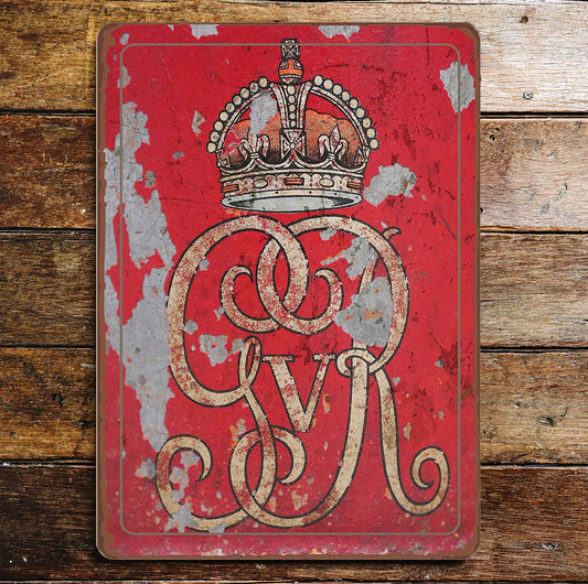 George V Royal | Metal Vintage style | Metal Sign Plaque