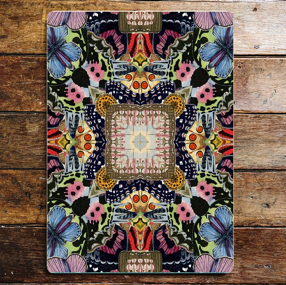 Colourful Butterfly Abstract Pattern | Metal Sign Plaque