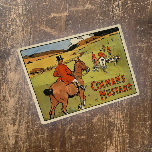 Colmans Mustard Hunting | Metal Advertising Wall Sign