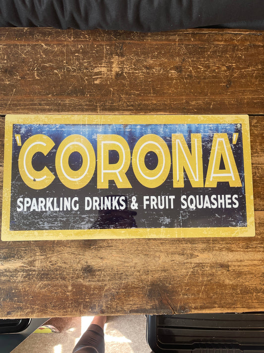 Corona Sparkling Drink - | Metal Advertising Wall Sign