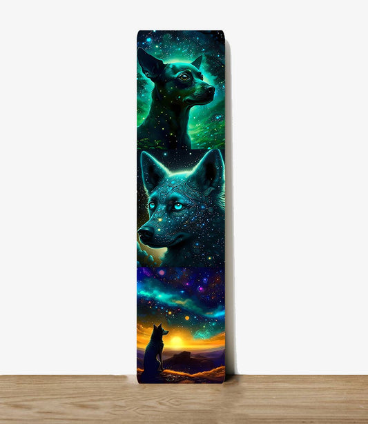 Wolf Sci-Fi Metal Sign Plaque Bookmark