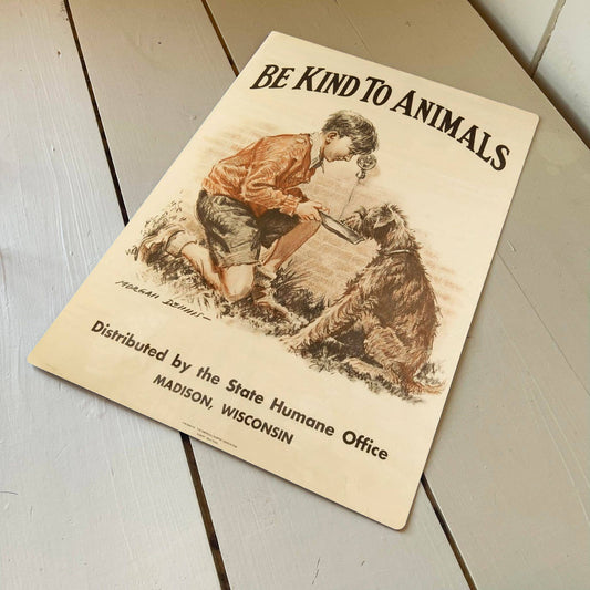 Be Kind To Animals | Metal Animal Wall Sign