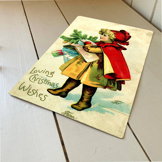 Vintage Christmas Blue Berry | Metal Advertising Wall Sign