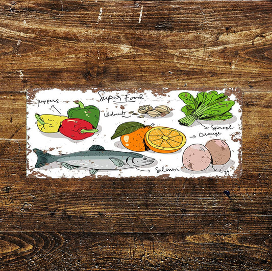 Super Foods Notice Novelty | Metal Sign