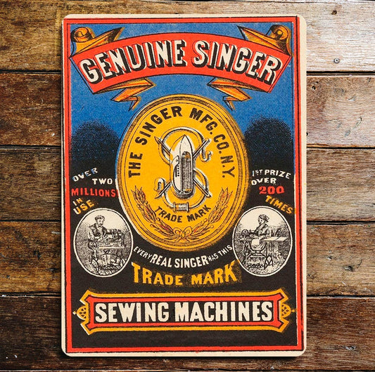Genuine Singer Sewing Machine | Metal Sign