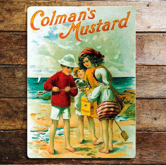Colmans Mustard Beach | Metal Advertising Wall Sign