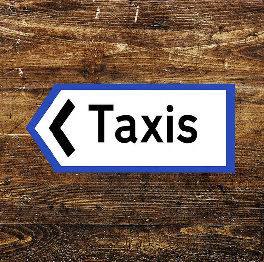 Taxis Arrow Art Deco | Metal Sign