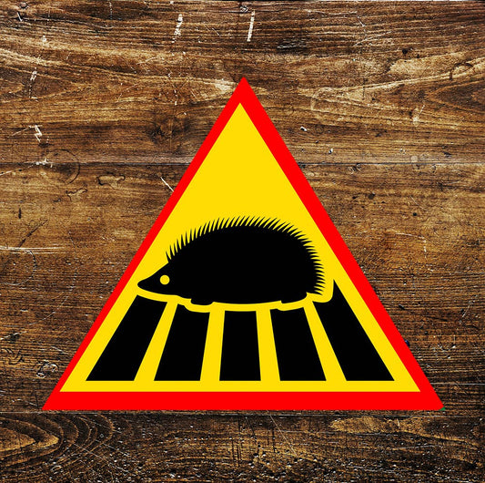 Hedgehog triangle | Metal Sign Plaque