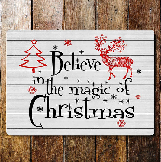 Believe in the magic of Christmas Wall | Metal Sign Plaque