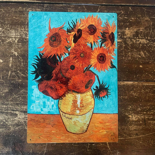 Vincent Van Gogh Sunflowers | Metal Fine Art Wall Sign