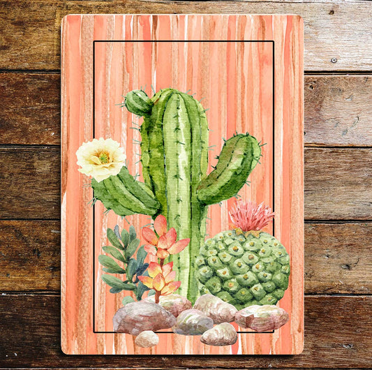 Cactus wall art | Metal Sign Plaque