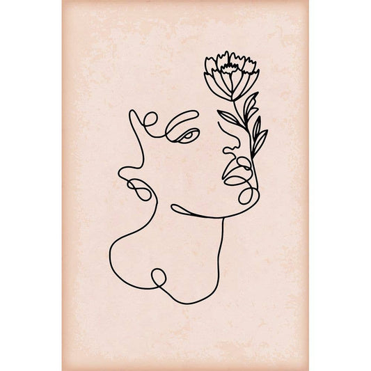 Metal Sign Line Lady Collection set Plaque 6