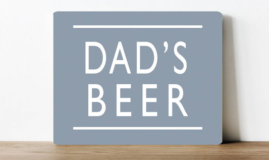 Dad's Beer Alcohol Drink Drinking Bar Pub | Metal Sign Plaque