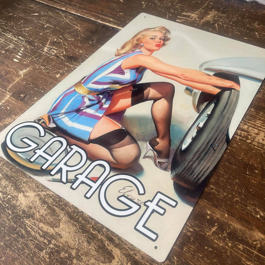 Garage Car Door | Metal Sign
