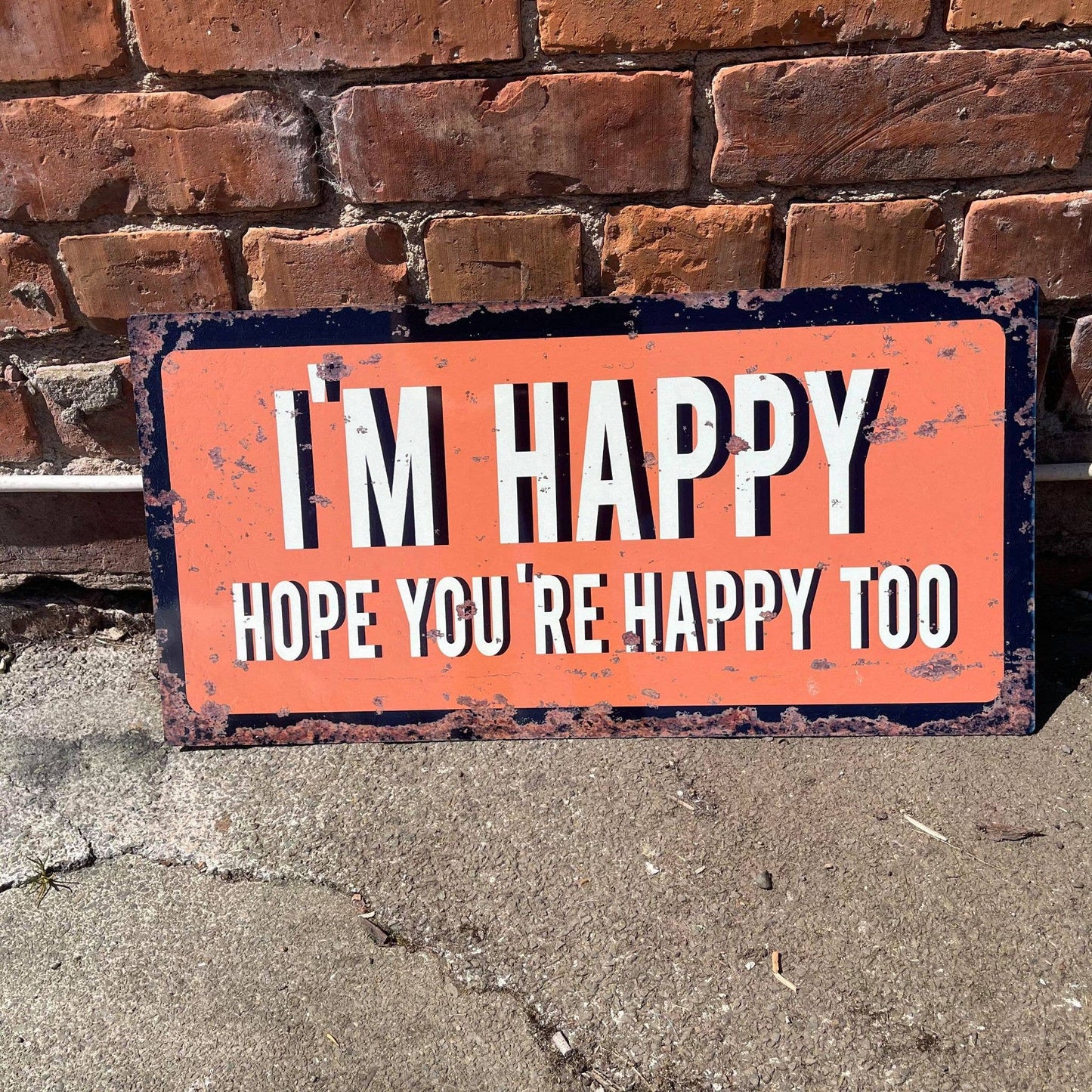 David Bowie - Ashes To Ashes - I'm Happy - | Metal Wall Sign