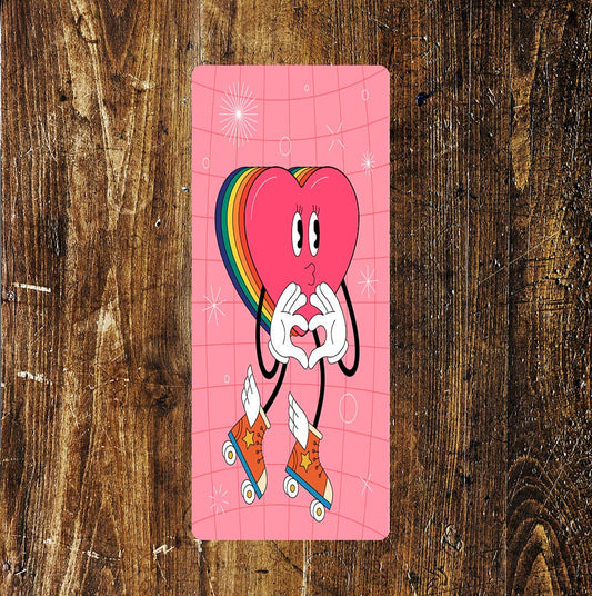 Rainbow Hart Happy Flower Fun Lifestyle Art | Metal Sign