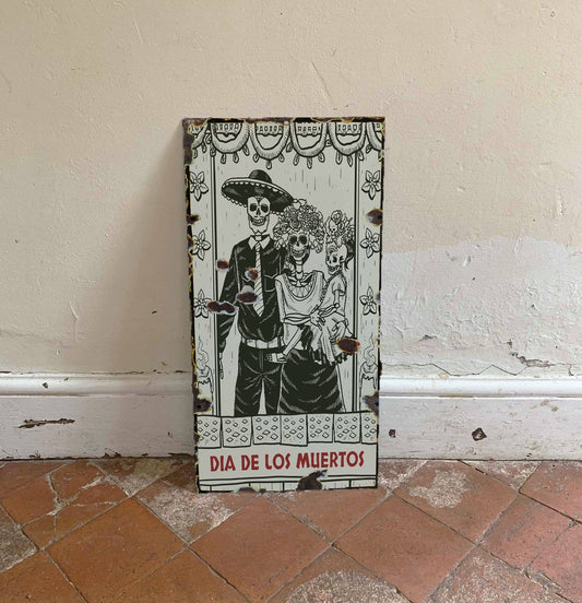 Day Of The Dead Skulls 7 - | Metal Wall Sign