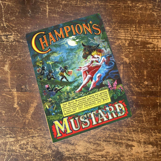 Champions Mustard Fairy | Metal Advertising Wall Sign