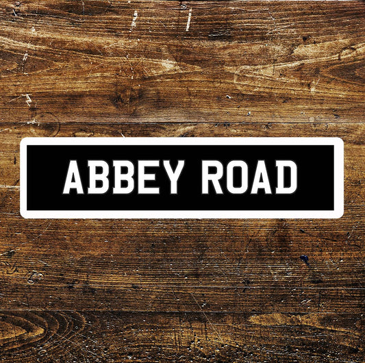 Abbey Road Sign Metal Long Sign Plaque