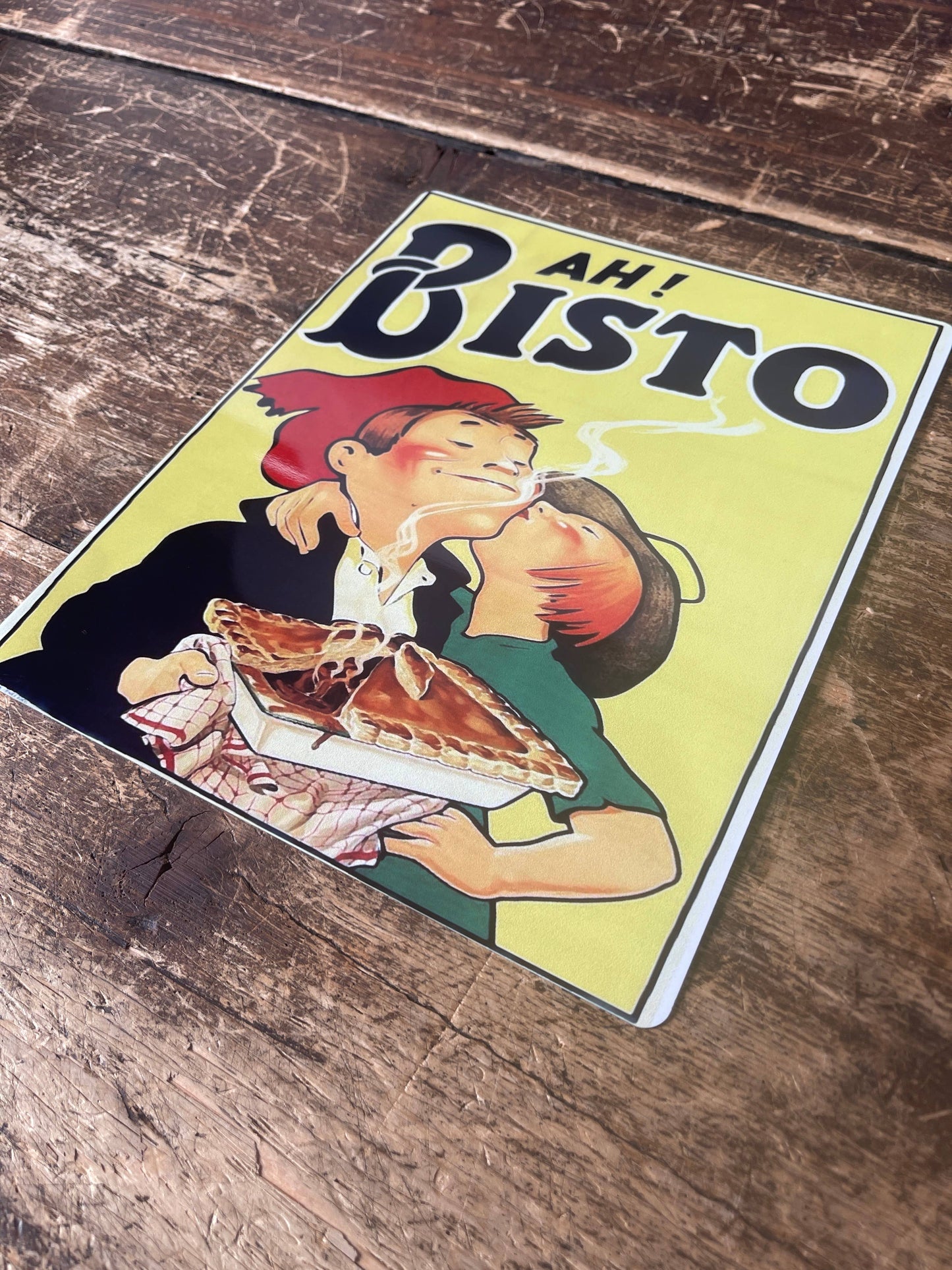 Ah Bisto | Metal Advertising Wall Sign