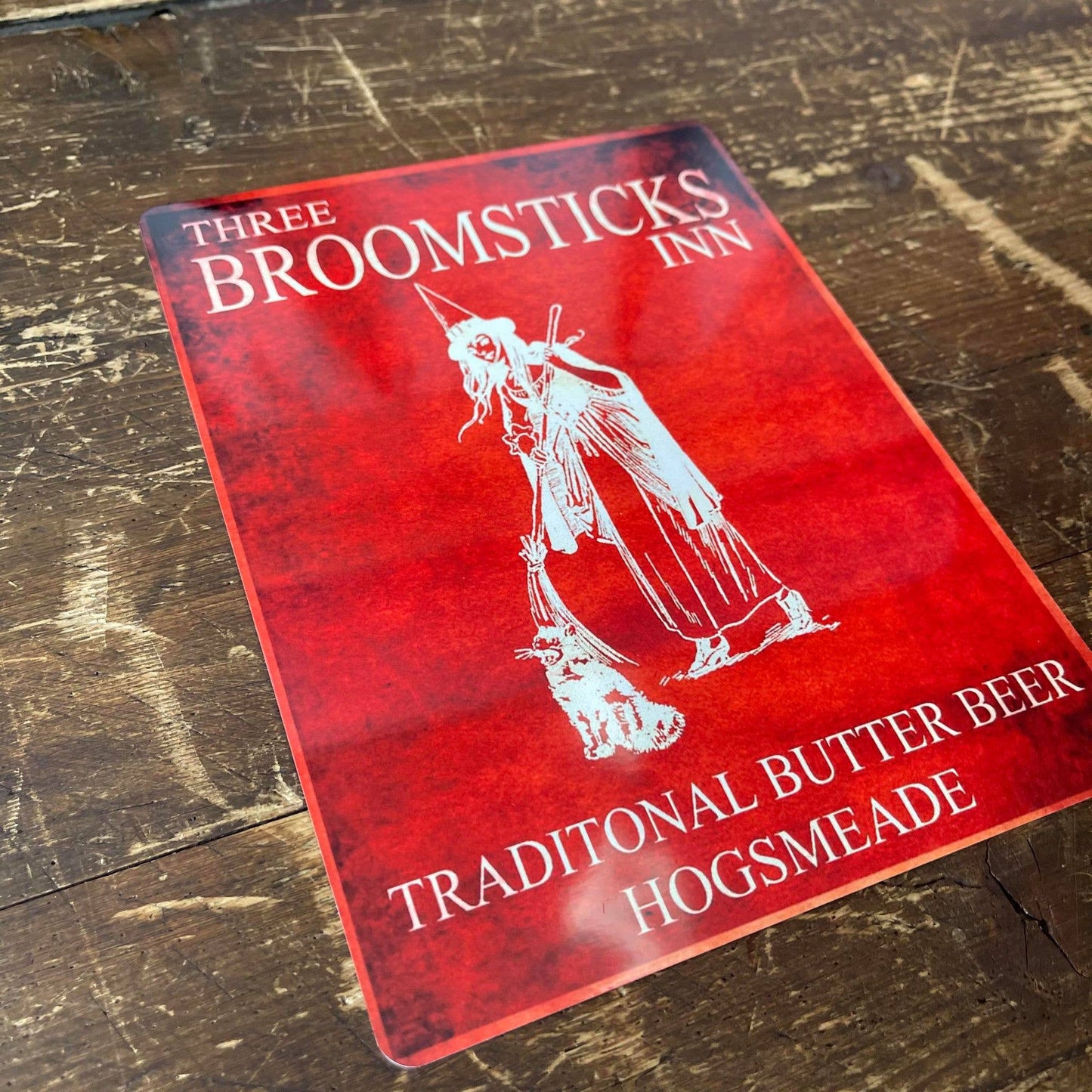 Three broomsticks Inn Harry Potter Metal Sign