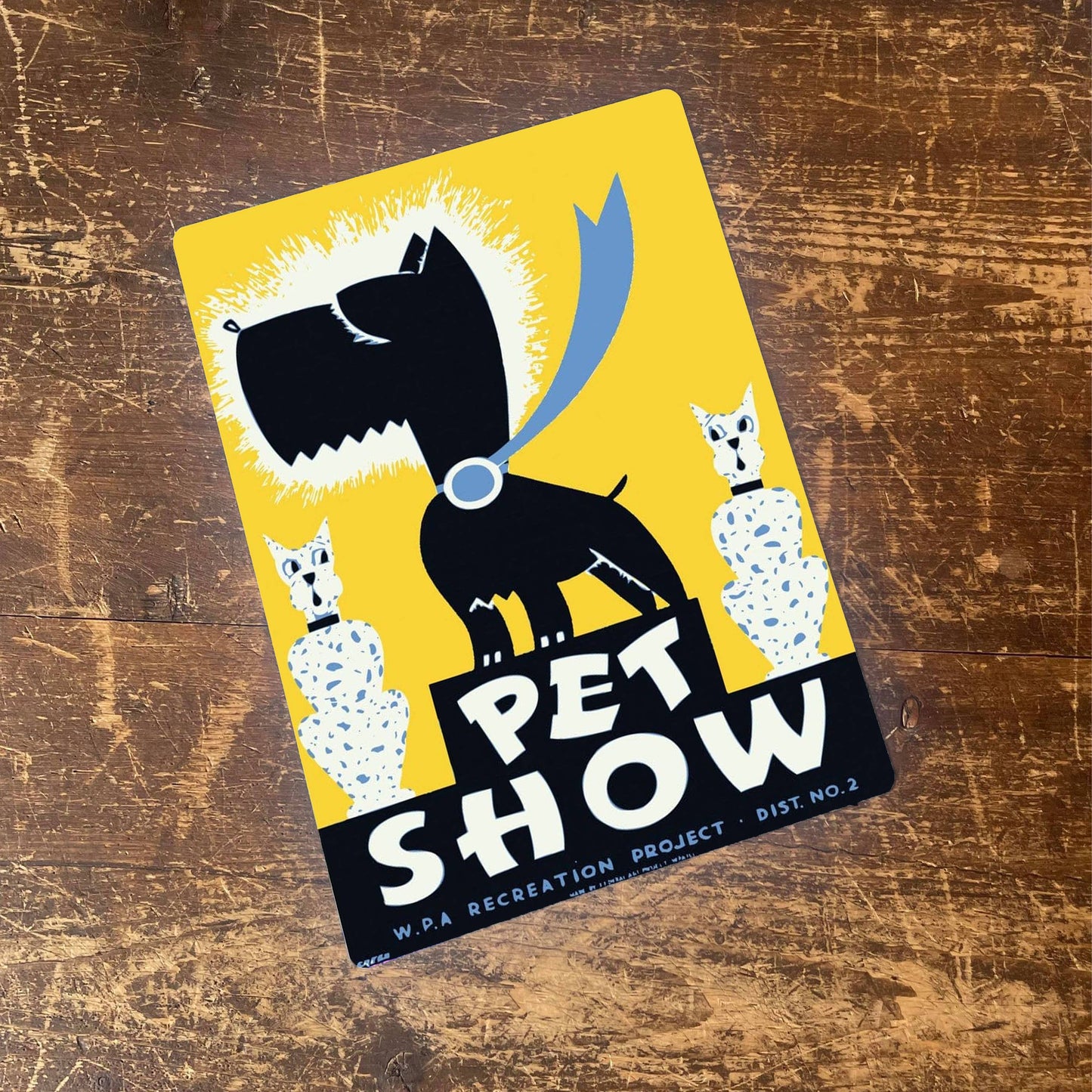 Pet Show Metal Animal Wall Sign
