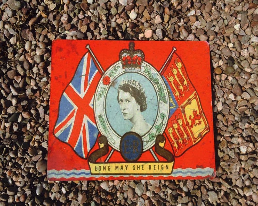 Oxo Cube Queen Elizabeth II Long May She Reign | Metal Sign