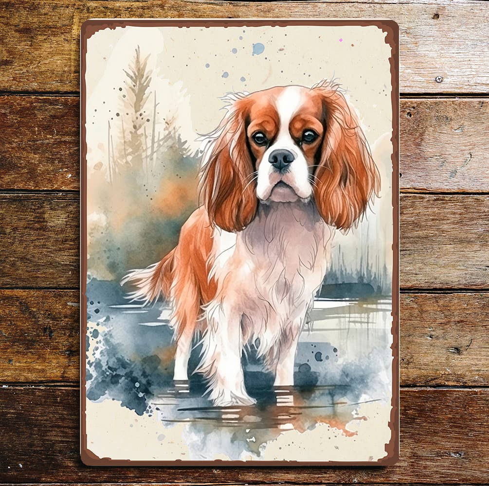 King Charles Spaniel Pet Dog | Metal Sign Plaque