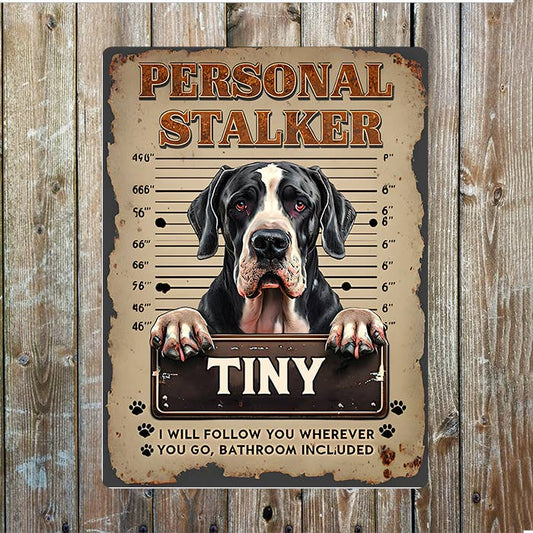 Great Dane Dog Name Custom Personalised | Metal Sign