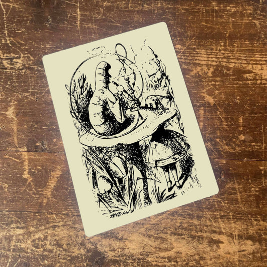 Alice in wonderland caterpillar | Metal Sign