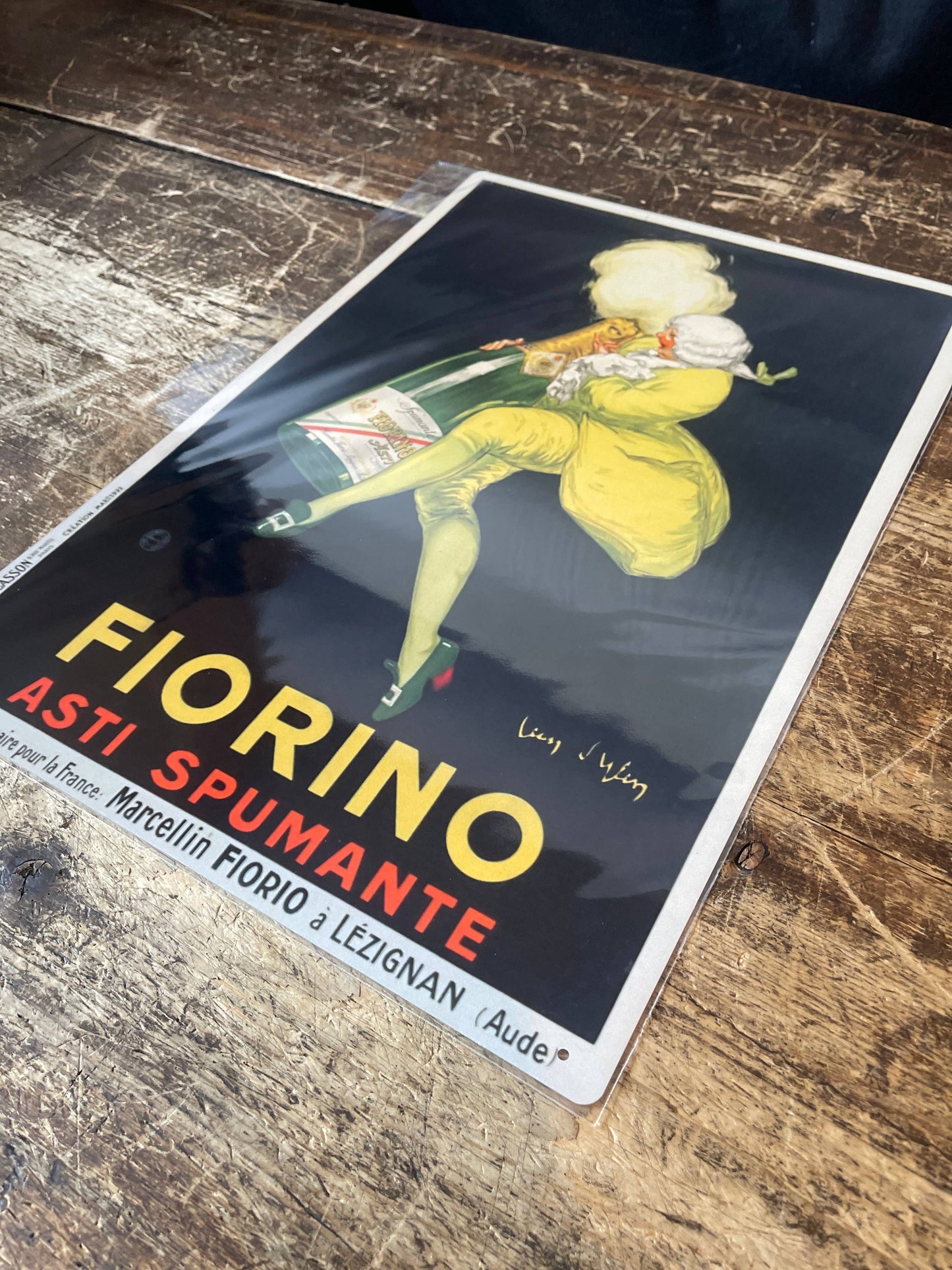 Fiorino Asti Spumante | Metal Advertising Wall Sign