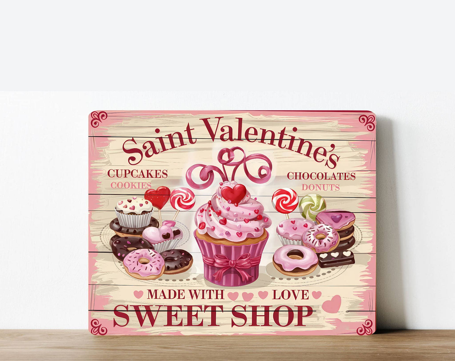 Sweet Shop Saint Valentine | Metal Sign Plaque