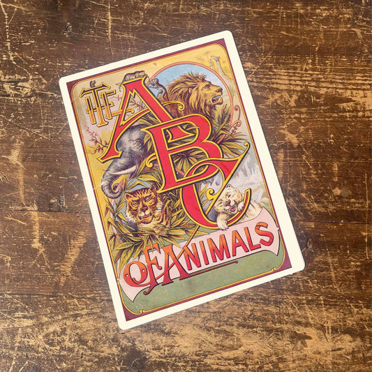 The ABC Of Animals Metal Travel Wall Sign