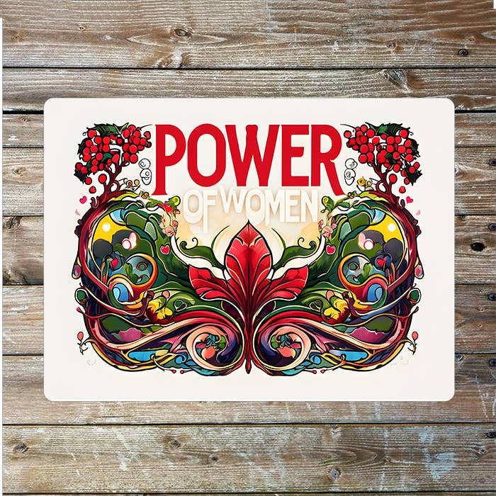 Power Of Women Empowerment Bright ArtMetal Sign Plaque