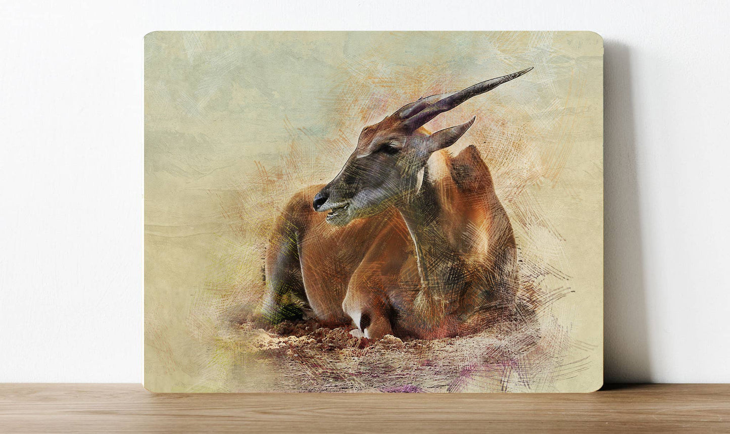 Antelope Watercolour Wild Animal | Metal Sign Plaque