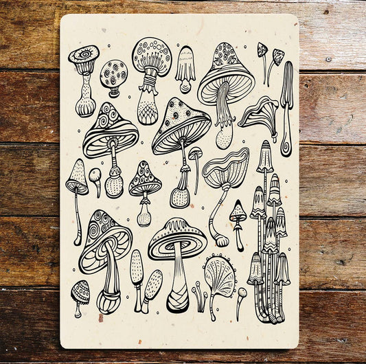 Mushroom Vegetable Kitchen | Metal Wall Sign
