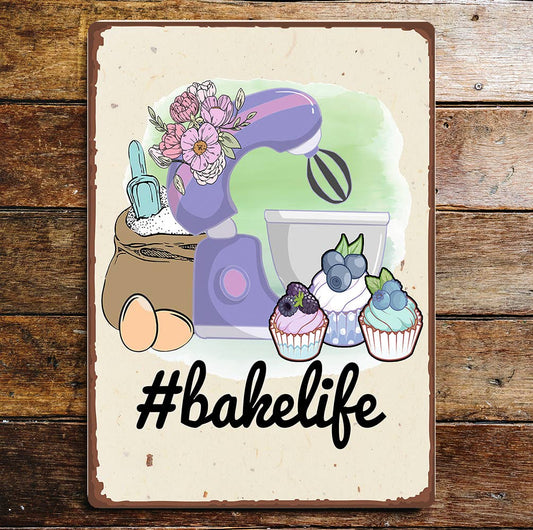 Bake life cooking Baking Baker | Metal Sign Plaque